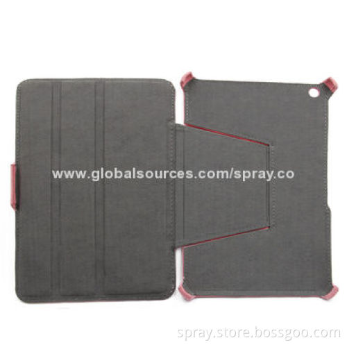 High-quality Leather Cases for iPad Mini with Built-in Stand